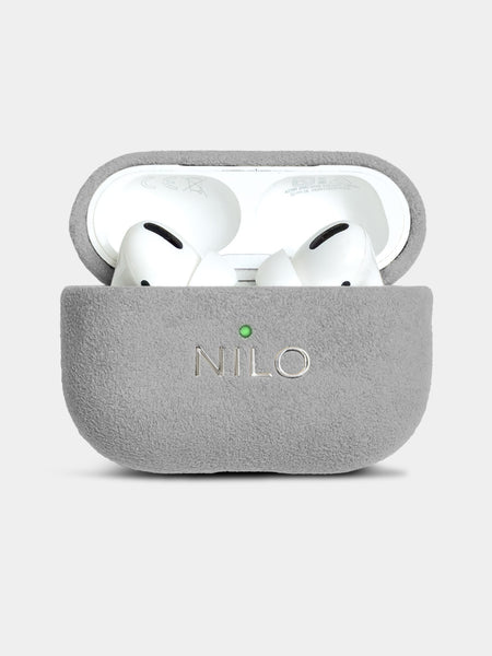 Light Grey AirPods Pro 2 Case - Alcantara Hülle